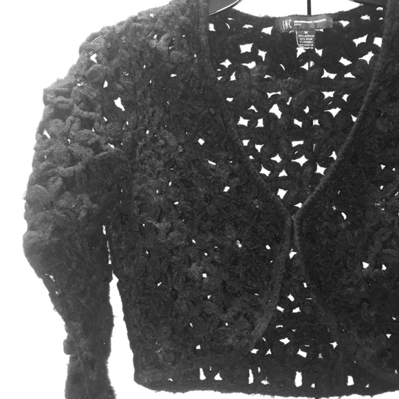 Soft as a lamb wooly sequin shrug - Picture 1 of 8